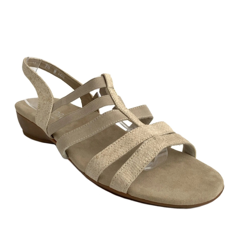 Munro Bev Open Toe Sandals Beige 9.5W